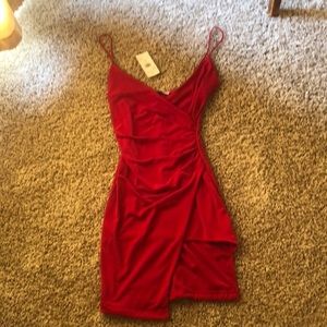 Fashion Nova Roslyn Asymmetrical Dress NWT